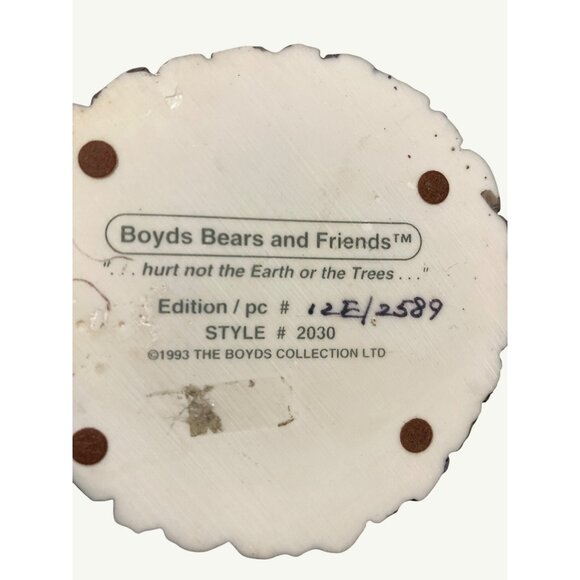 Boyds Bears & Friends Santa Bear Figurine 1993 Christmas Edition - Picture 2 of 14